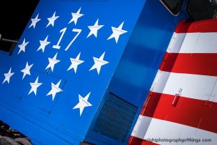 30 stars decorate the cab of Pennsylvania and Southern Railroad SW7 #17 with 15 on each side to honor those American servicemen that perished in the 2011 Extortion 17 Chinook helicopter crash in Afghanistan.